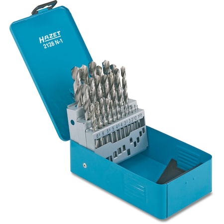 Hazet 2128N-1 CASE OF TWIST DRILL BITS HZ2128N-1